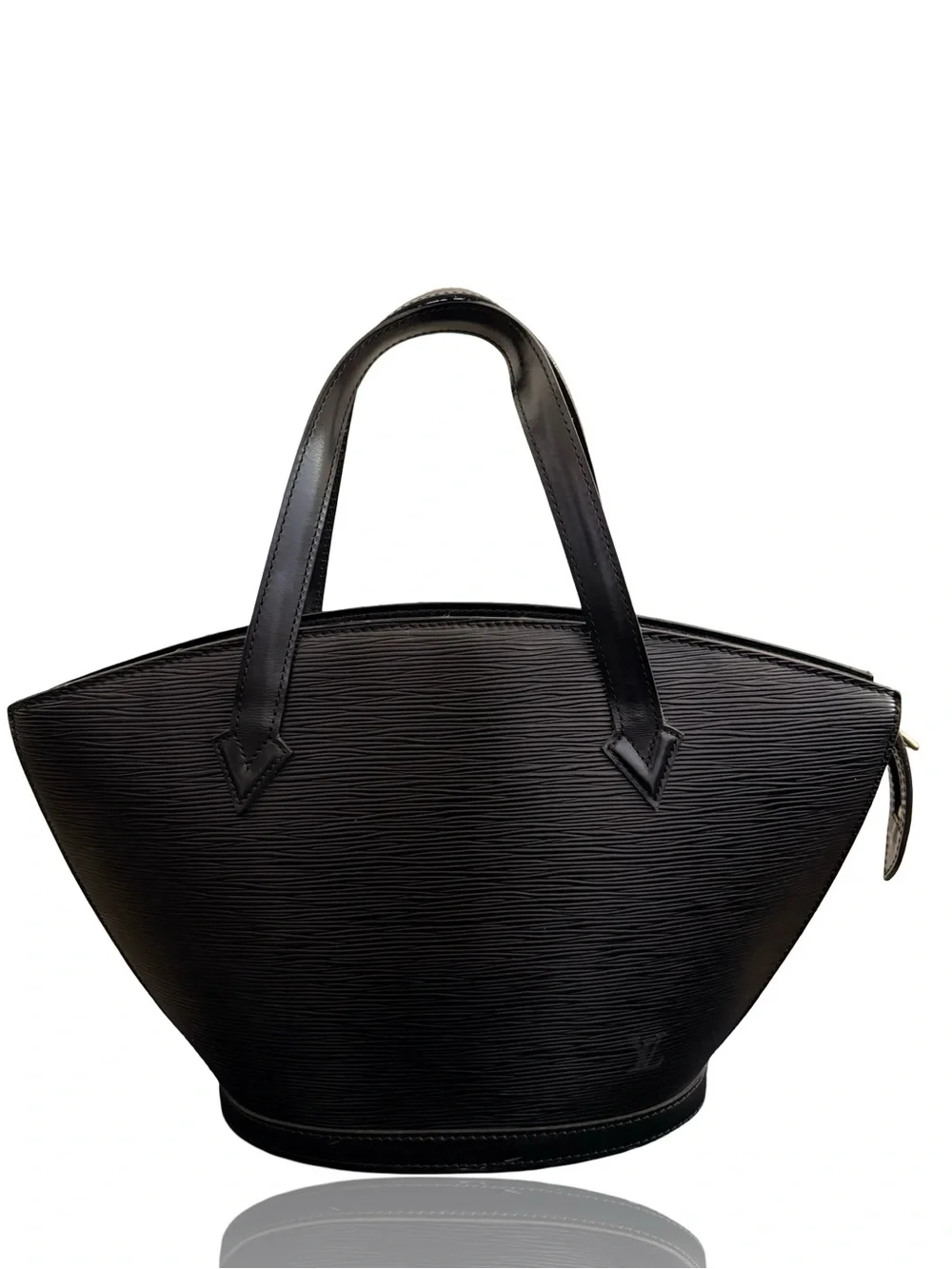 Louis Vuitton Epi Saint Jacques PM Black Epi Leather Tote Bag Vintage Authentic